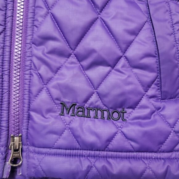 MARMOT Diamond Quilted Vest, insulated Size Medium - Purple - Picture 3 of 13
